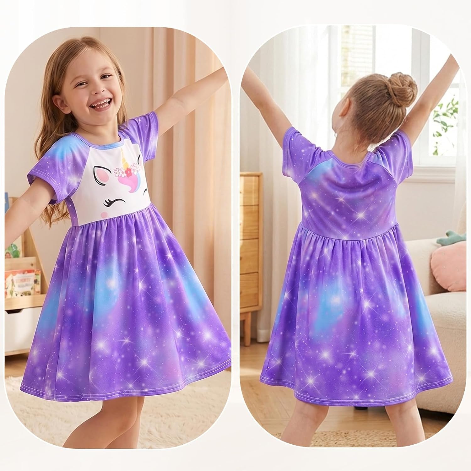 Doll & Girl Matching Nightgown for 18" Doll Clothes Accessories