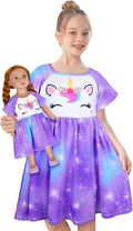 Doll & Girl Matching Nightgown for 18" Doll Clothes Accessories