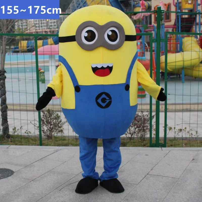 Adult Size Cosplay Yellow Man Cartoon Character Mascot Costume Advertising Fancy Dress Party Carnival Stage Show Surprise Props