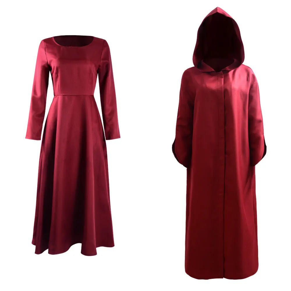 Handmaids Tale Ofred Halloween Cosplay Costume Full Set Performance TV Character Roleplay Outfit Party Suit Women Wholesale