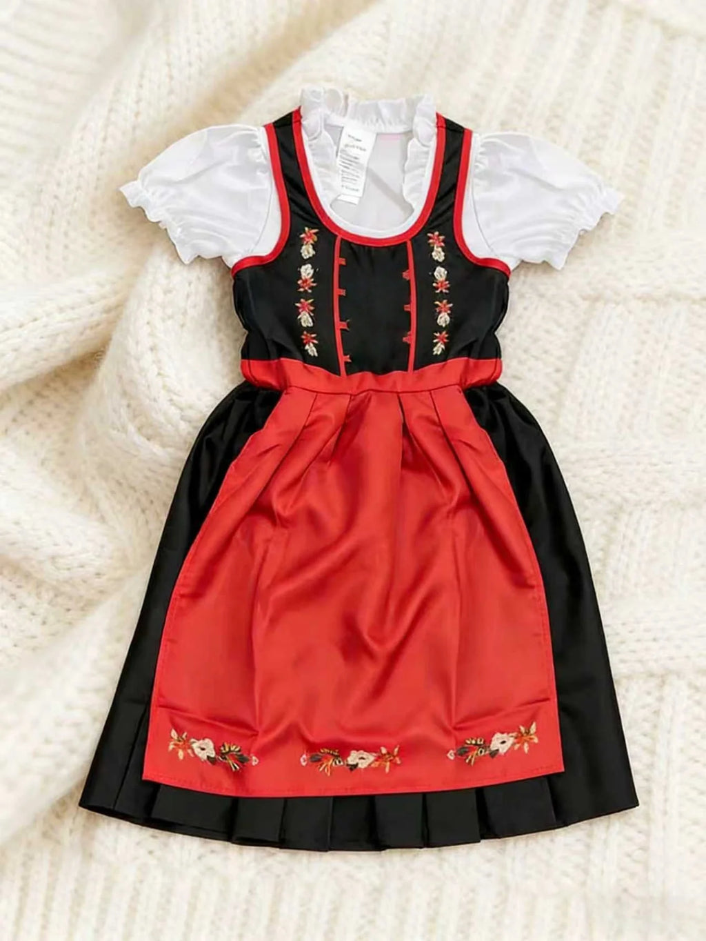 Kids Oktoberfest Dirndl Costume, Bavarian Traditional Dress for Halloween & Festival Cosplay