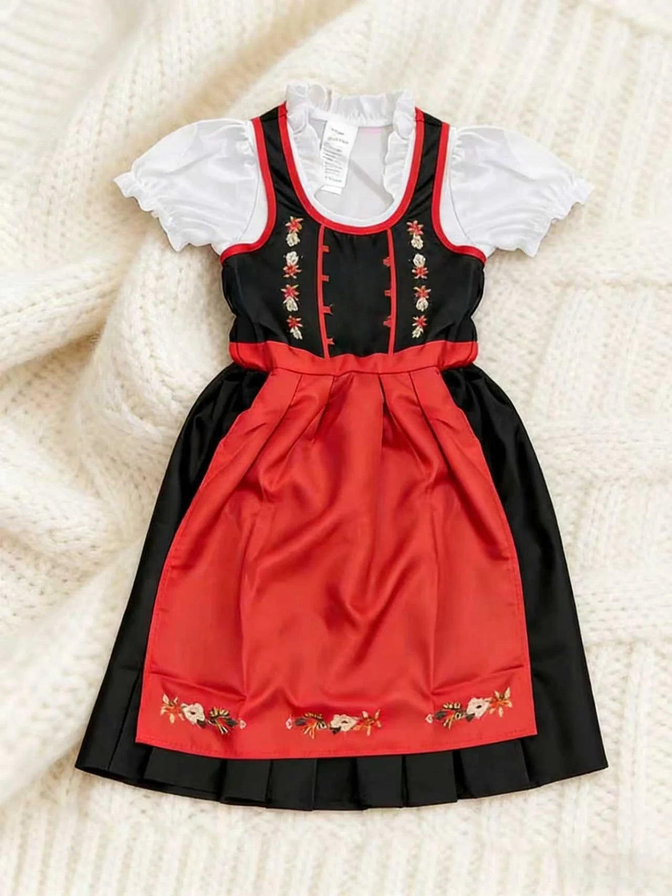 Kids Oktoberfest Dirndl Costume, Bavarian Traditional Dress for Halloween & Festival Cosplay
