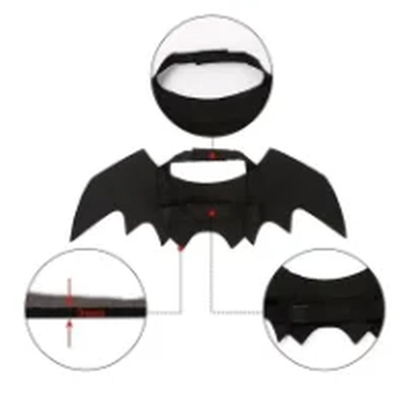 Creative Cute Pet Clothes Black Bat Wings Carrier Costume Cosplay Cat and Dog Party Pet Supplies Cosplay