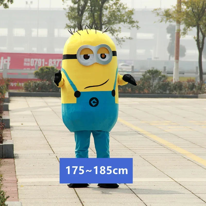 Adult Size Cosplay Yellow Man Cartoon Character Mascot Costume Advertising Fancy Dress Party Carnival Stage Show Surprise Props