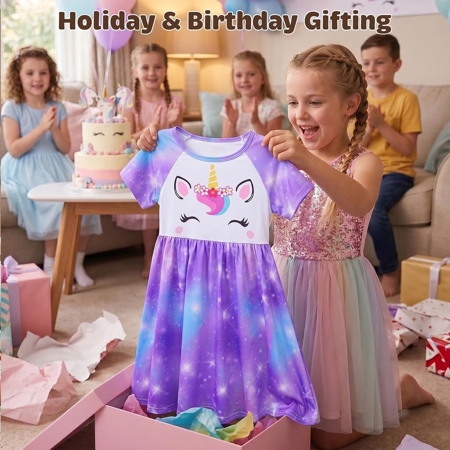 Doll & Girl Matching Nightgown for 18" Doll Clothes Accessories