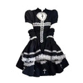 Ms XIDU Lolita Cross Color Blo Puffy Dr K Sle High Waist Princ Gown Long Sve A-Line Silhouette Everyday ...