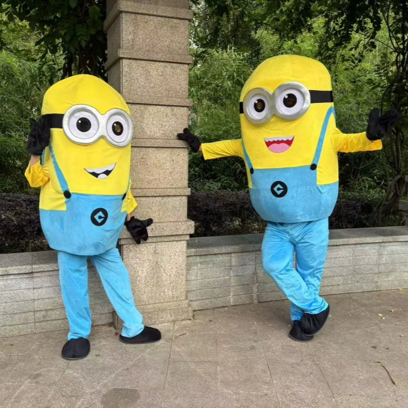 Adult Size Cosplay Yellow Man Cartoon Character Mascot Costume Advertising Fancy Dress Party Carnival Stage Show Surprise Props