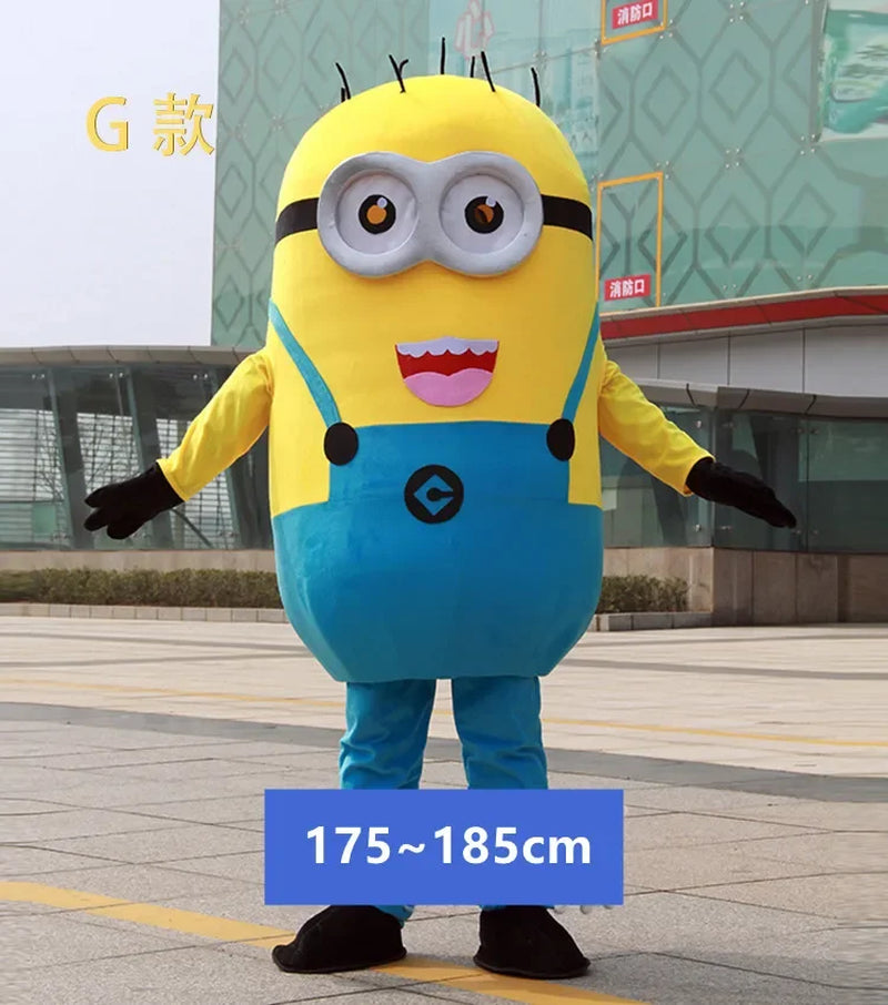 Adult Size Cosplay Yellow Man Cartoon Character Mascot Costume Advertising Fancy Dress Party Carnival Stage Show Surprise Props