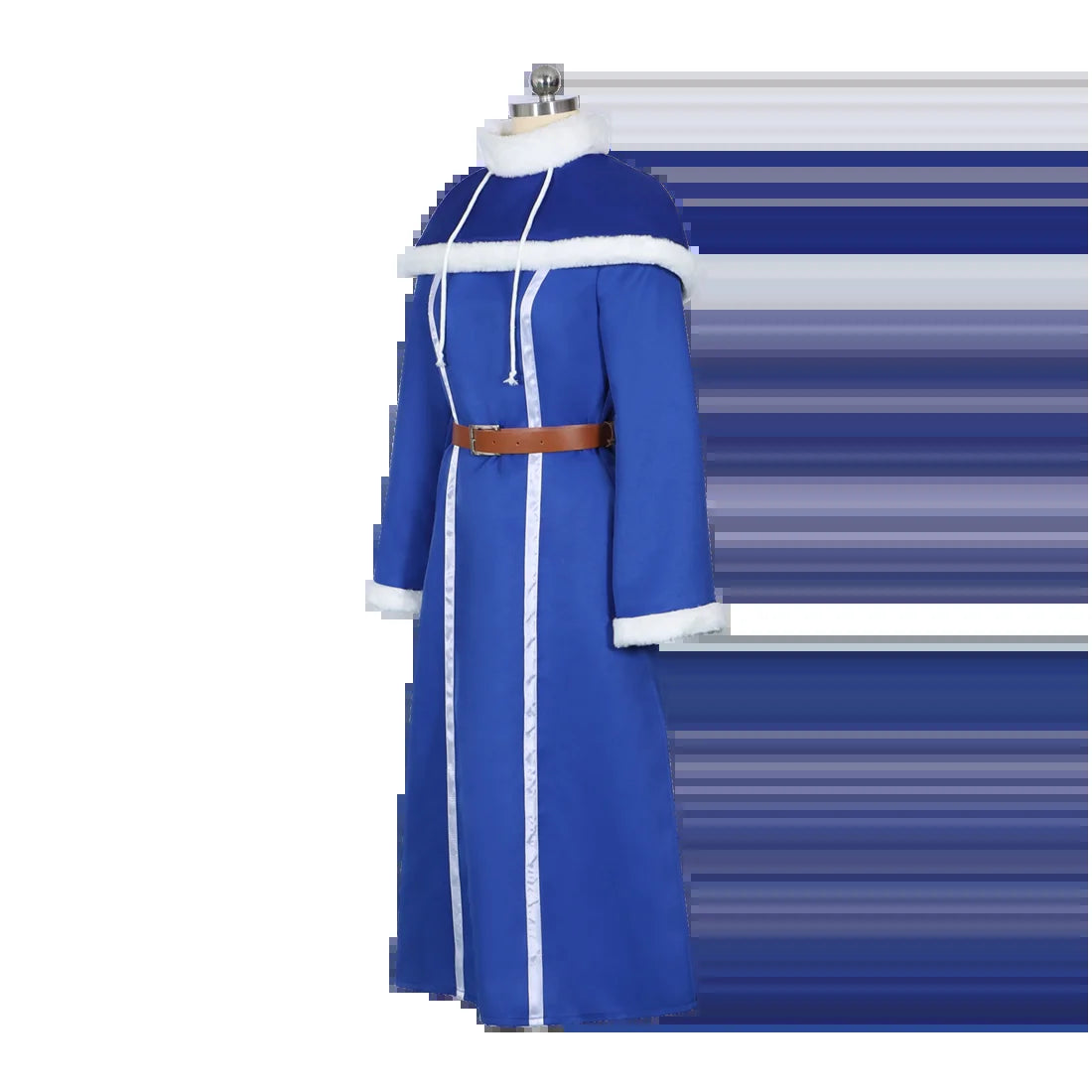 Hot Anime Juvia Lockser Cosplay Costume Long Dress with Hat Belt and Shawl