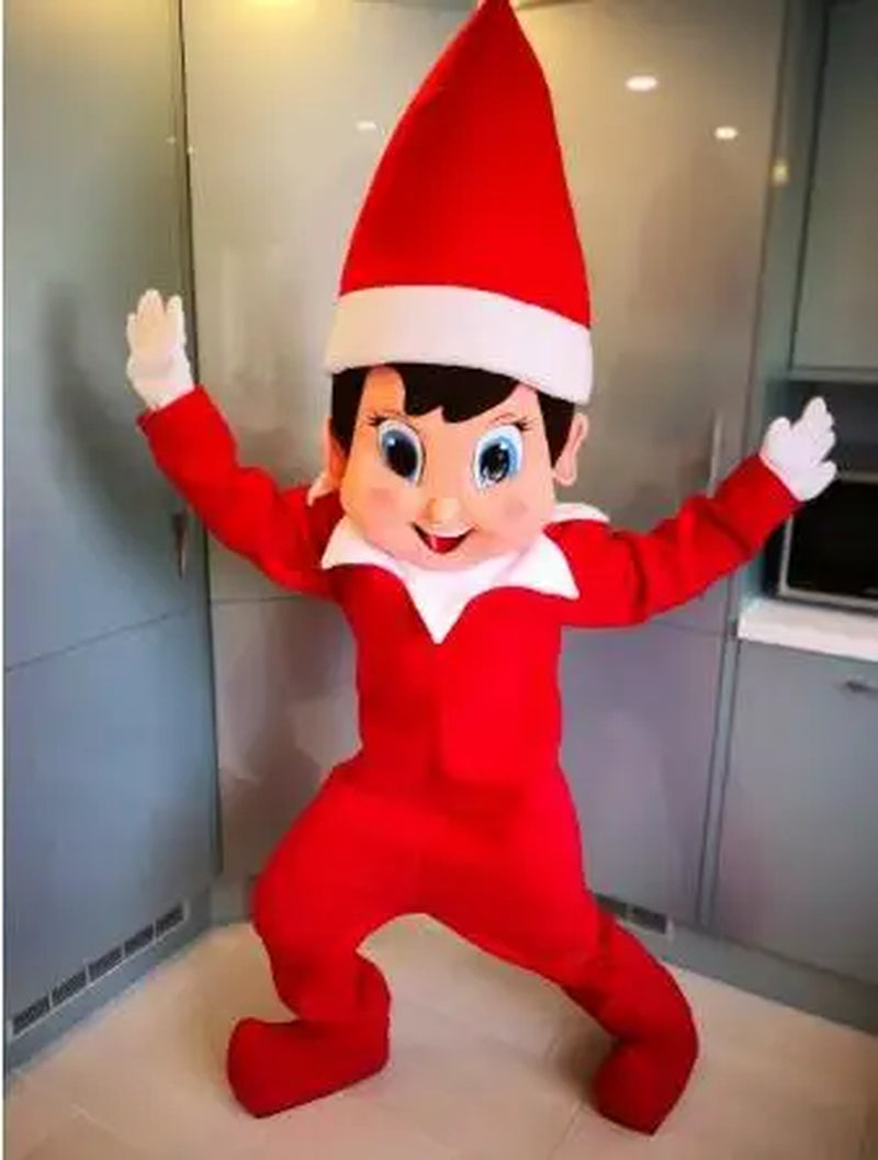 New Adult Halloween Christmas Popular Elf Boy Mascotte Fancy Dress Cartoon Mascot Costume Plush Fancy Dress Mascot Costume