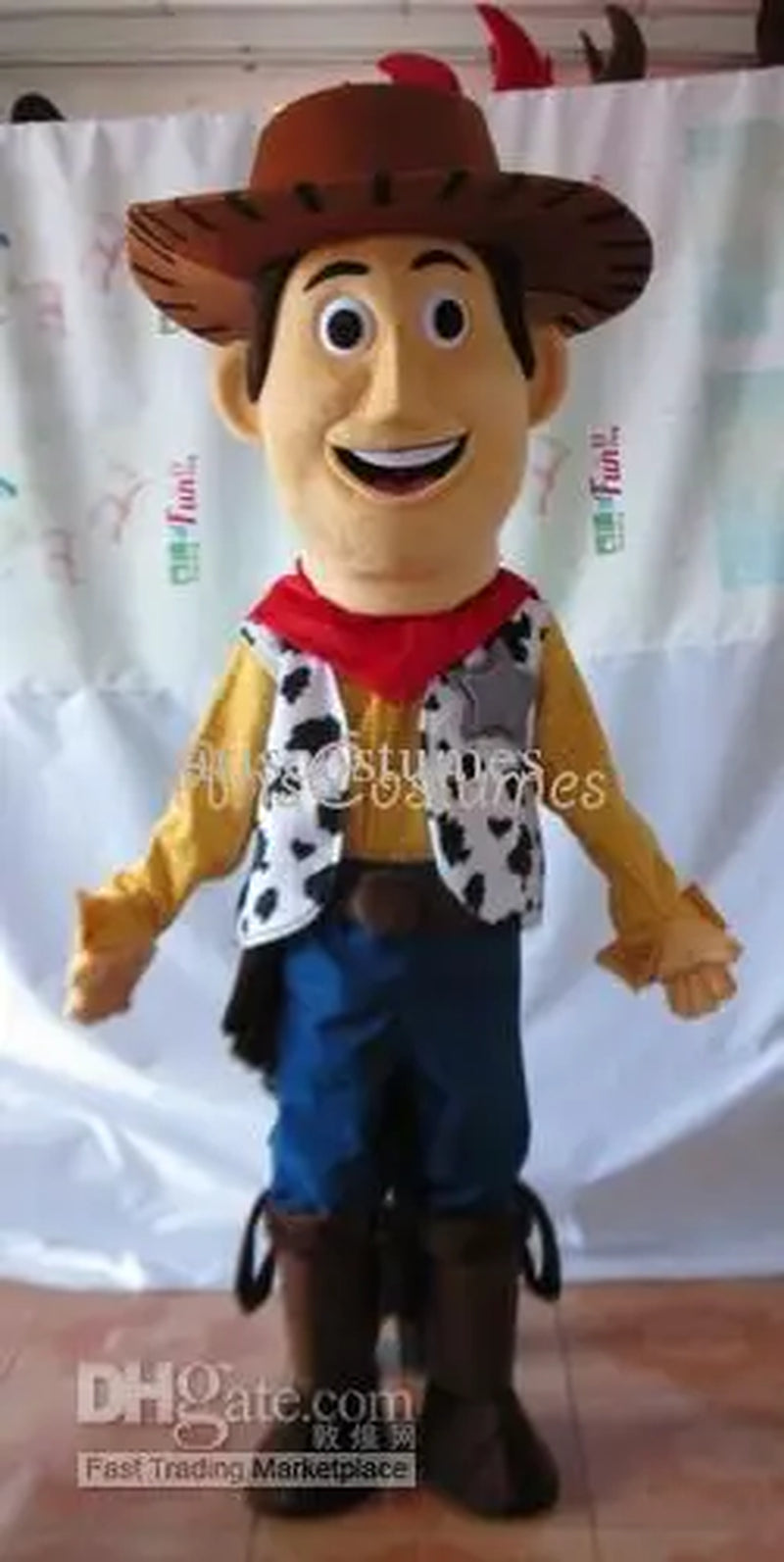 New Adult Halloween Character Cute Cowboy Boy Christmas Dress Full Body Props Outfit Mascot Costume