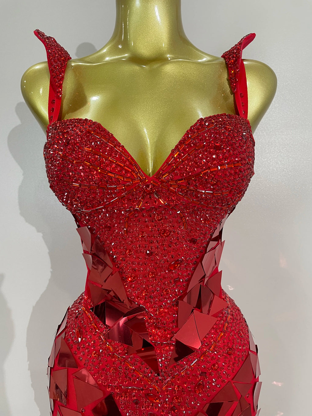 Sexy Luxury Sparkly Diamonds Mirror Sequins Mesh Transparent Long Dress Women Evening Birthday Party Nightclub Bar Stage Costume