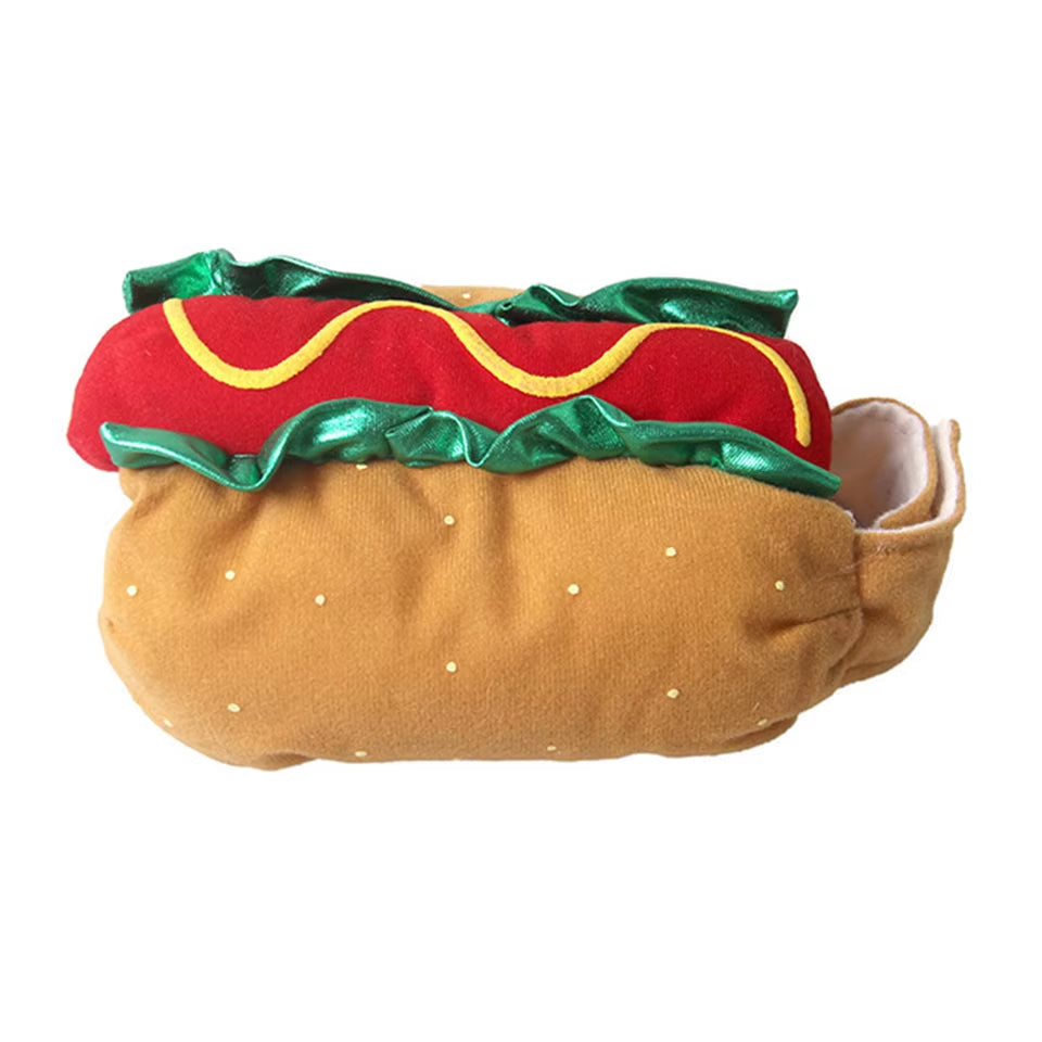Pet Costume Hot Dog Shaped Dachshund Sausage Adjustable Clothes Funny Warmer for Puppy Dog Cat Supplies