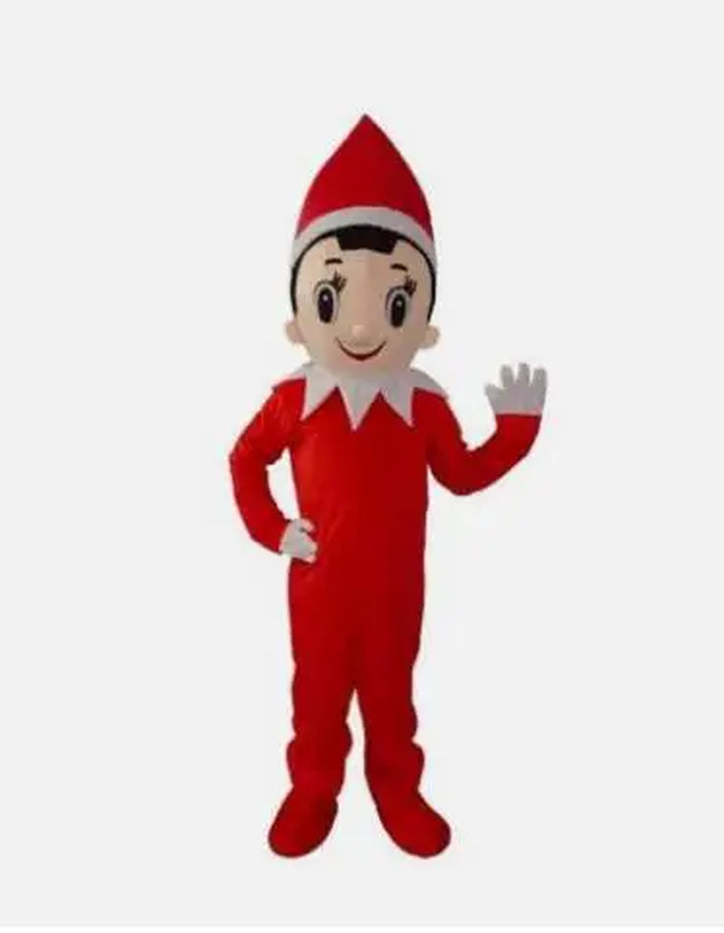 New Adult Christmas Hot Sale Foam Boy Elf Fancy Cartoon Mascot Costume Plush Fancy Dress Halloween Mascot Costume