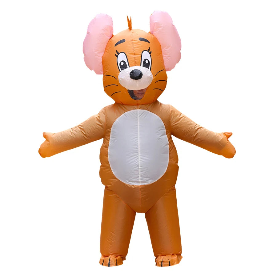 Adult Cat and Mouse Inflatable Cosplay Costume Party Funny Cosplay Costume Cartoon Full Body Outfit
