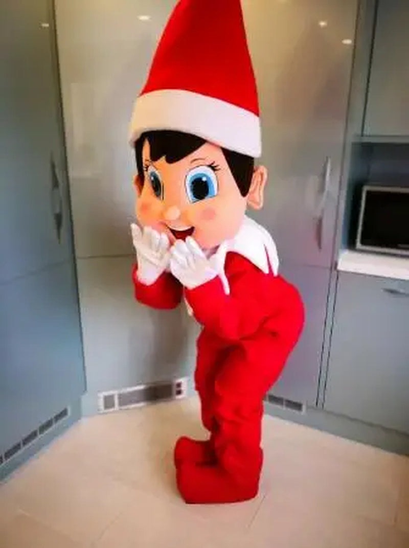 New Adult Halloween Christmas Popular Elf Boy Mascotte Fancy Dress Cartoon Mascot Costume Plush Fancy Dress Mascot Costume