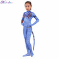 Girls Avatar 2 Neytiri Costumes Tail Suit Boys Jake Sully Cosplay Zentai Bodysuit Jumpsuit Kids Halloween Birthday Party Costume