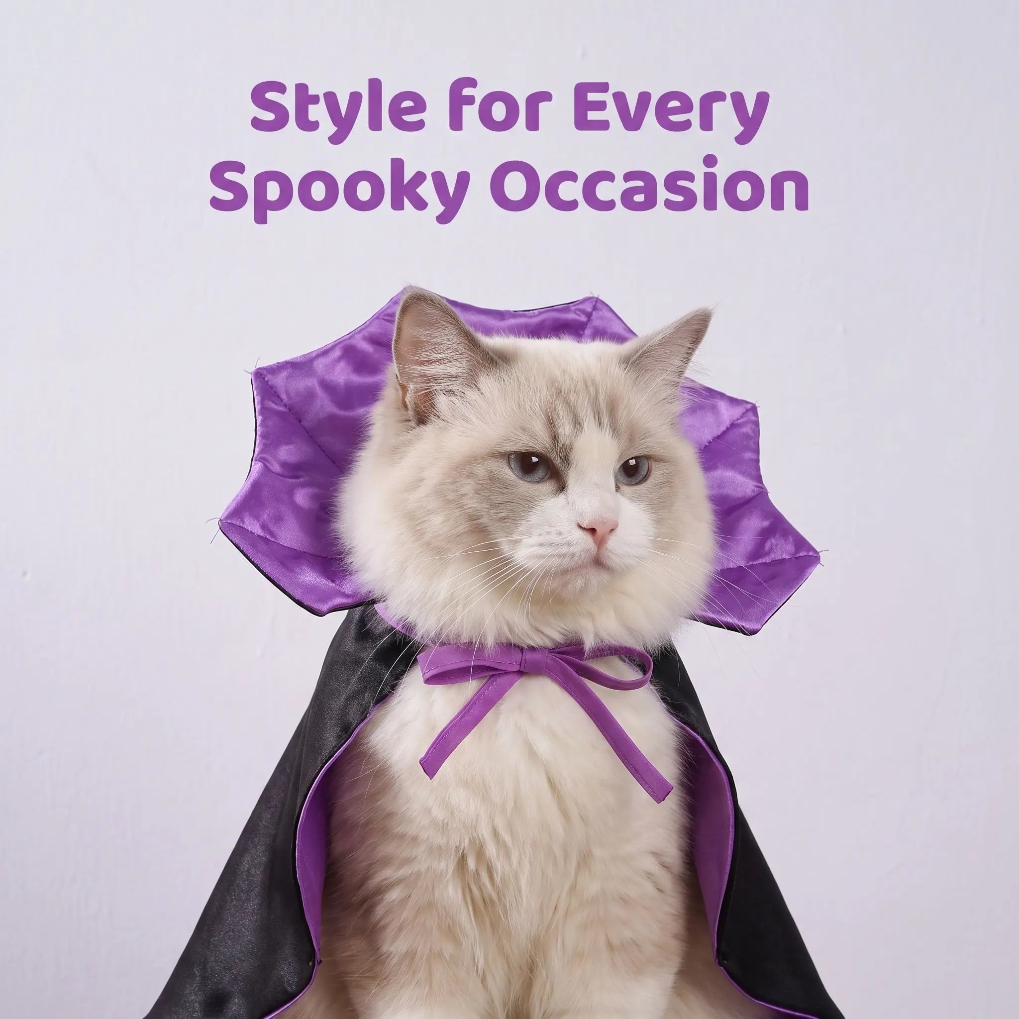 1 Set Vampire Dog Costume Dog Halloween Vampire Costume Funny Cat Demon Headband Cloak for Theme Parties & Photo Props Black Red