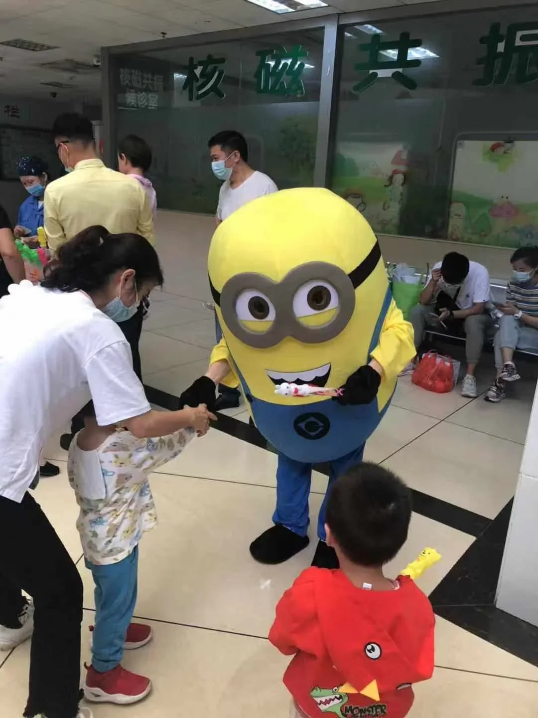 Adult Size Cosplay Yellow Man Cartoon Character Mascot Costume Advertising Fancy Dress Party Carnival Stage Show Surprise Props