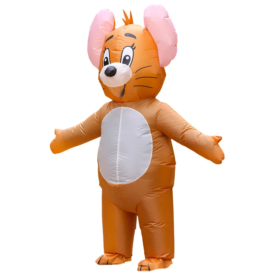Adult Cat and Mouse Inflatable Cosplay Costume Party Funny Cosplay Costume Cartoon Full Body Outfit