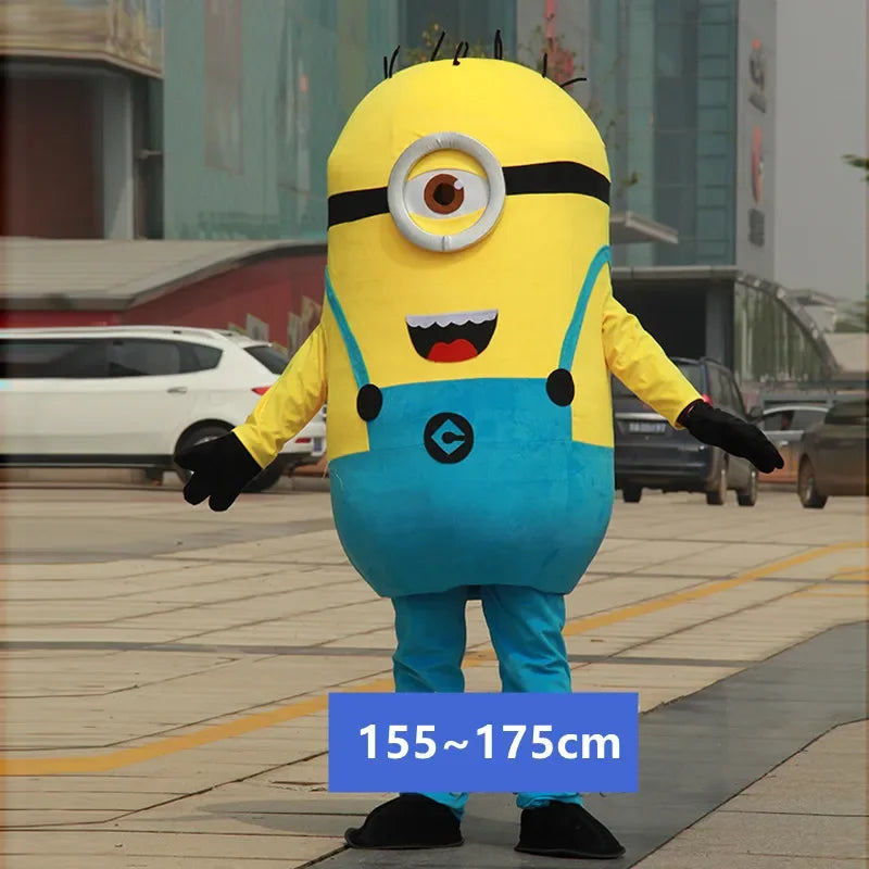 Adult Size Cosplay Yellow Man Cartoon Character Mascot Costume Advertising Fancy Dress Party Carnival Stage Show Surprise Props