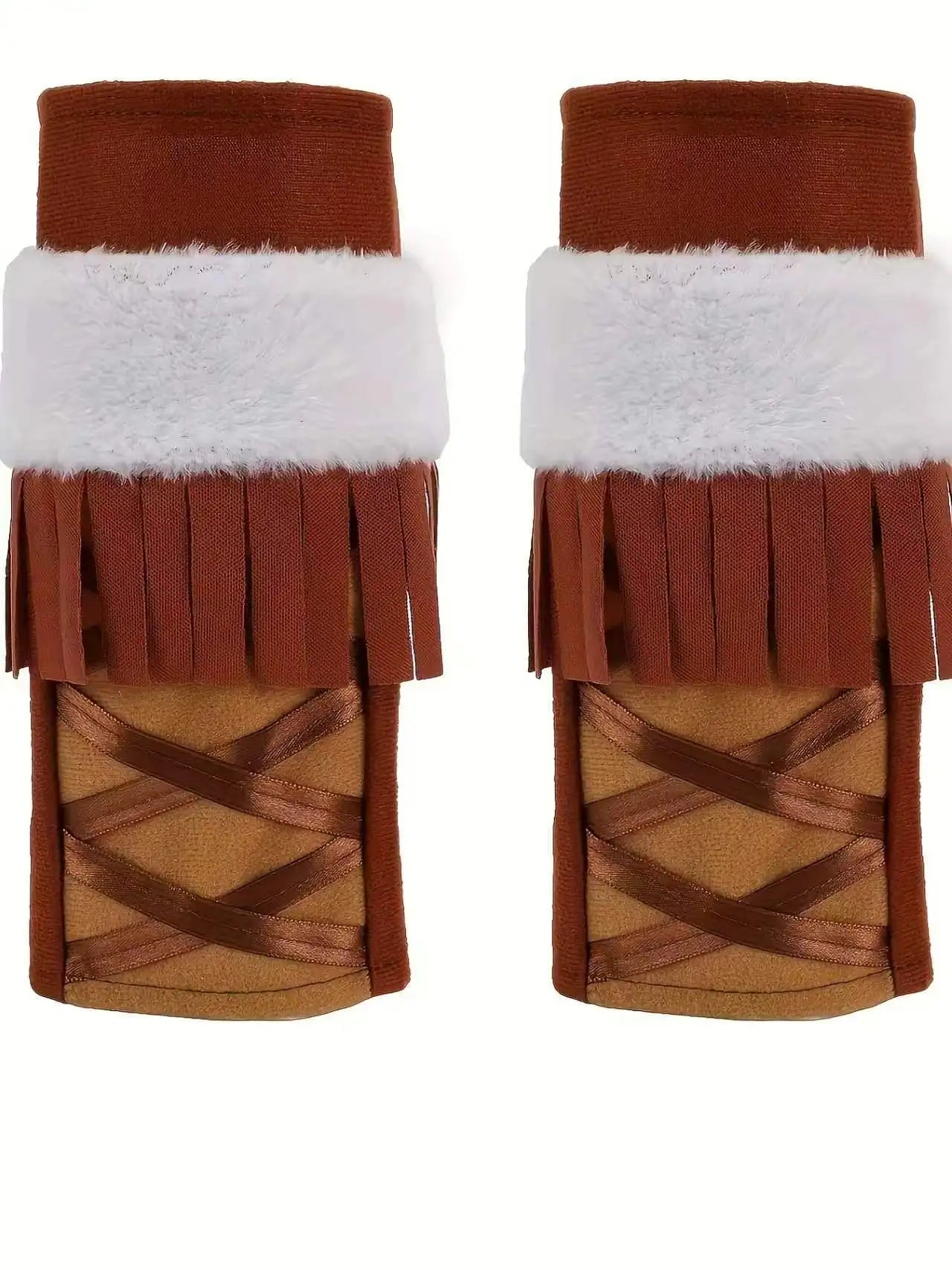 Girls Tribal Fringe Costume Dress, Kids Fancy Outfit for Halloween Cosplay & Theme Party