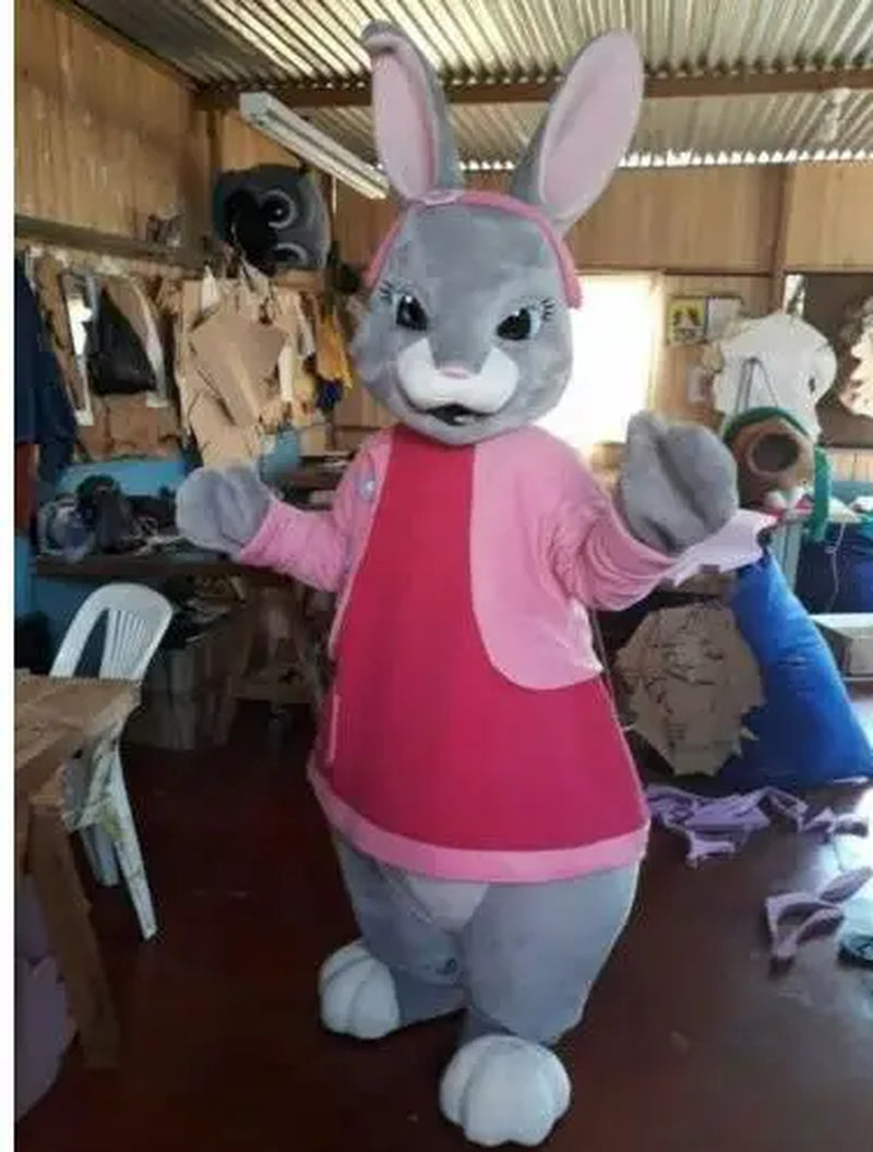 New Adult Hot Sale Foam Cute Bugs Bunny Rabbit Fancy Cartoon Mascot Costume Plush Christmas Fancy Dress Halloween Mascot Costume